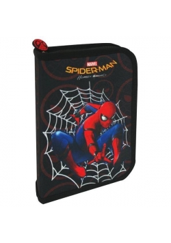 Piórnik 1 suwak 2 klapkowy z wyposaż. Spider-Man