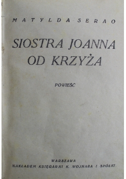 Siostra Joanna od Krzyża 1924 r