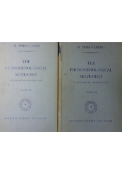The phenomenology movement, Tom I, II