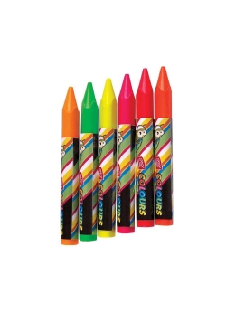 Kredki świecowe Fluo jumbo 6 kolorów EASY