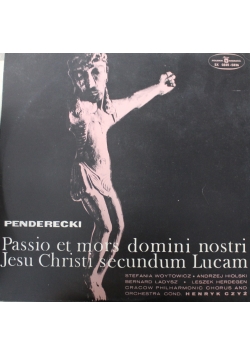 Penderecki Passio et mors domini nostri Jesu Christi secundum Lucam 2 płyty winylowe