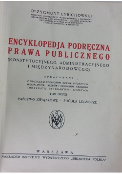 Encyklopedja podręczna prawa publicznego, tom 2, ok. 1926r.