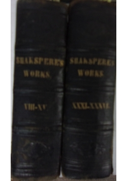 Shakspere's works, zestaw 2 książek,