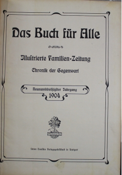 Das Buch fur Alle 28 Numerów 1904 r