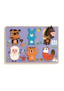 Drewniane puzzle - Farma