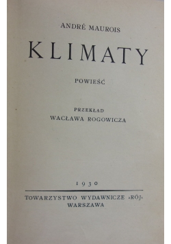 Klimaty, 1930 r.