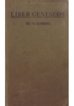 Liber Geneseos, 1913 r.