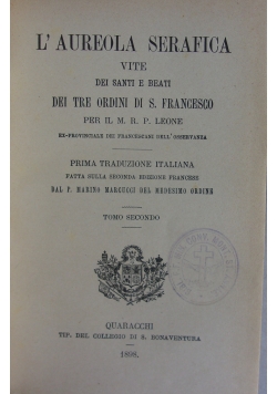 L'Aureola Serafica,1898r.