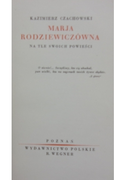 Maria Rodziewiczówna na tle swoich powieści, 1935 r.