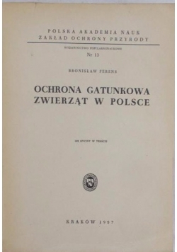 Ochrona gatunkowa zwierząt w Polsce