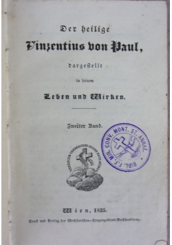 Vincentius von Paul, 1835r.