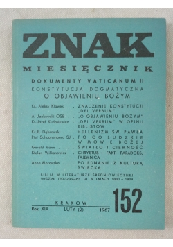Znak miesięcznik. Nr 152
