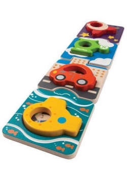 Puzzle drewniane Pojazdy