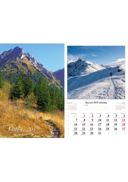 Kalendarz 2019 wieloplanszowy Tatry dwustronny