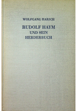 Rudolf Haym und sein herderbuch