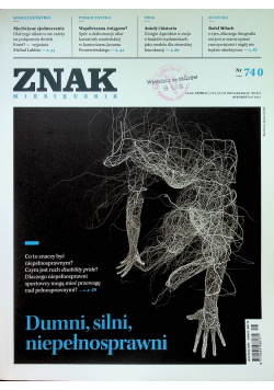 Znak Miesięcznik 740 Dumni silni niepełnosprawni