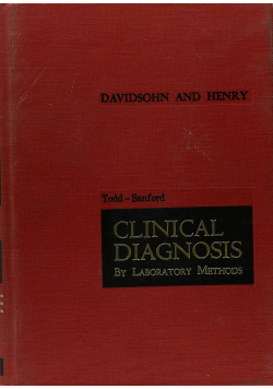 Todd Sanford Clinical diagnosis by laboratory methods