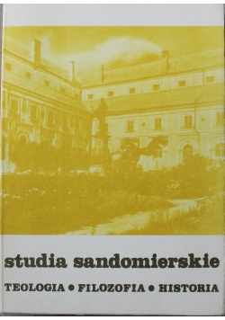 Studia sandomierskie teologia filozofia historia tom I