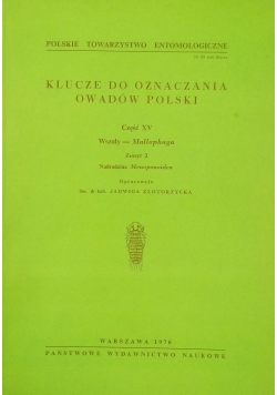 Klucze do oznaczania owadów Polski Zeszyt 2