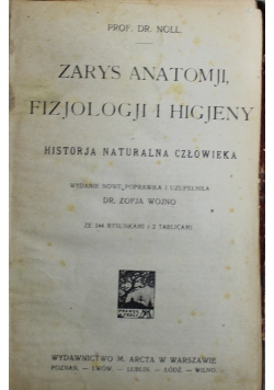 Zarys anatomji fizjologji i higjeny 1920 r.