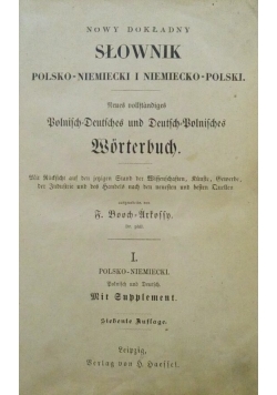 Słownik Polsko - Niemiecki i Niemiecko - Polski, 1895 r.