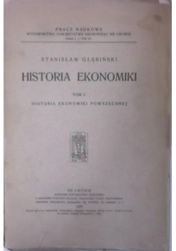 Głąbiński Stanisław - Historia ekonomiki, Tom I, 1939 r.