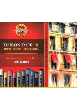 Kredki pastele Toison D'or 18 kolorów