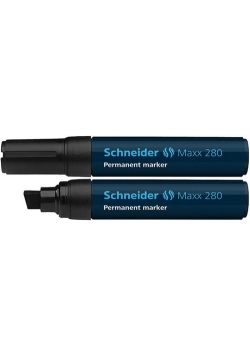 Marker permanentny Schneider Maxx 280 ścięty 4-12 mm czarny