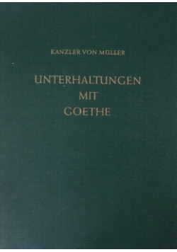 Unterhaltungen mit Goethe