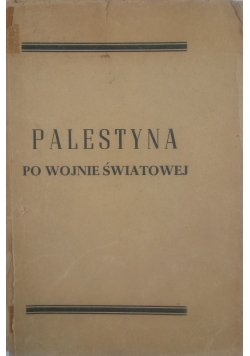 Palestyna po wojnie światowej ,1923 r.