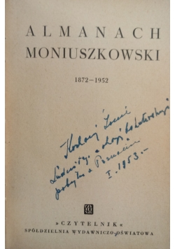 Almanach moniuszkowski 1872-1952