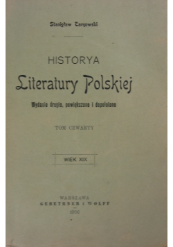 Historya Literatury Polskiej, 1906 r.