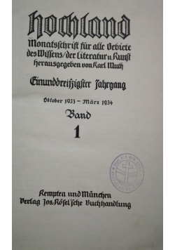 Hochland, band 1