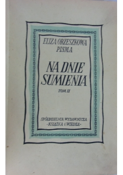 Na dnie sumienia, tom 2