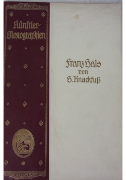 Frans Hals von H. Rnacksuss, 1923 r.