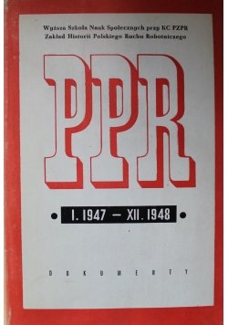 Ppr I 1947 - Xii 1948