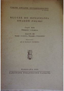Klucze do oznaczania owadów Polski, Zeszyt 99-100