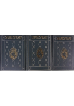 Shakespeares samtliche dramatische Werke, zestaw 3 książek , 1900 r.