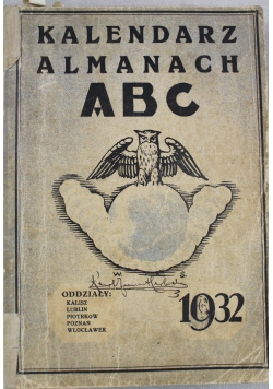 Kalendarz Almanach ABC 1932 r.