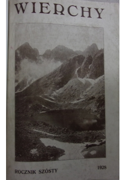 Wierchy rocznik szósty, 1928 r.