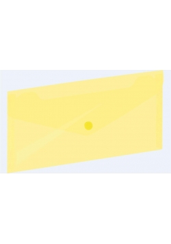 Koperta na zatrzask 225x124mm żółta GRAND