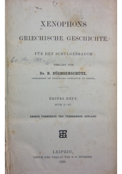 Xenophons griechische geschichte, 1866 r.