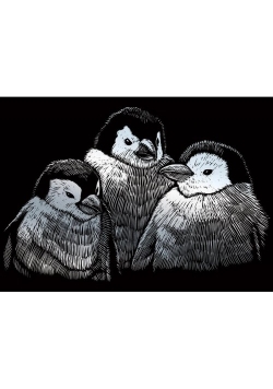 Mini wydrapywanka srebrna Pisklęta pingwinów