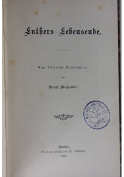 Luthers Lebensende