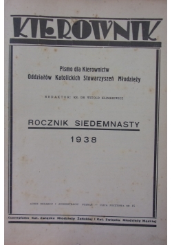 Kierownik, rocznik 1938, nr 1-12