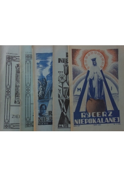 Rycerz niepokalanej, zestaw 6 numerów, 1938r.