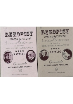 Rękopisy muzyczne ze zbiorów Biblioteki Narodowej zestaw 2 książek