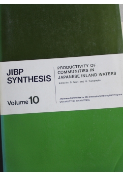 Productivity of Communities in Japanese Inland Waters Volume 10