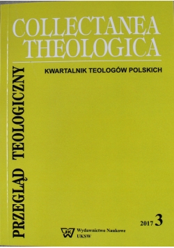 Collectanea Theologica Nr 3 Kwartalniuk teologów polskich