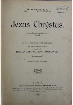 Jezus Chrystus 1907r